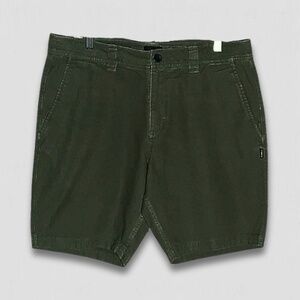 O'Neill Standard Fit Shorts Mid-Thigh Cotton Canvas Military Green Men’s sz 34